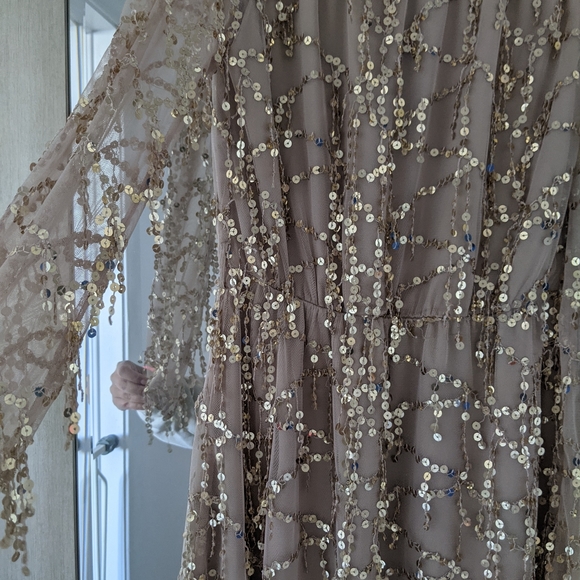 Champagne sequin Mini dress - Picture 3 of 4